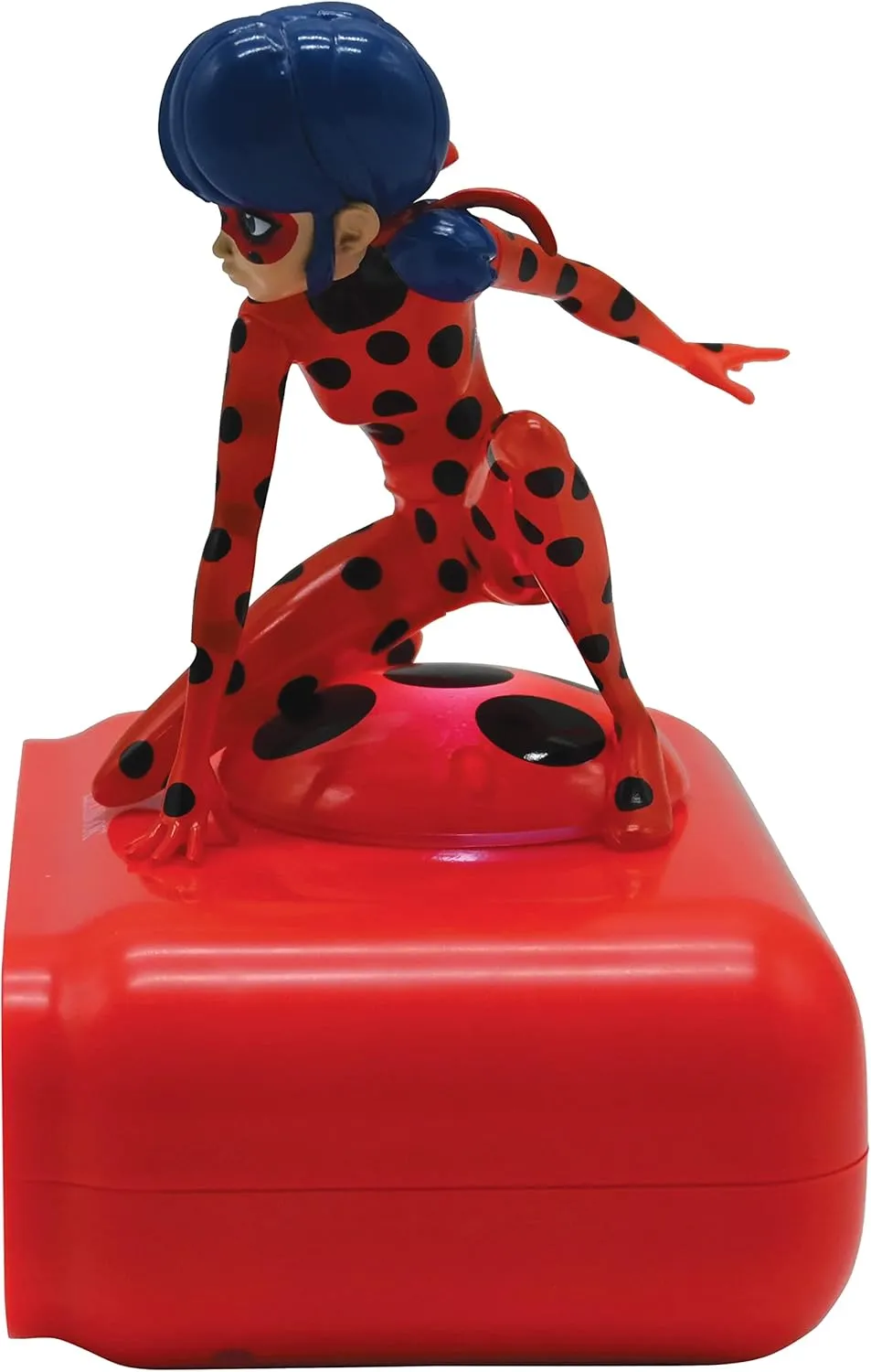 Lexibook - Miraculous Digital Alarm Clock with Night Light Snooze, Clock, Luminous Ladybug, Red colour - RL800MI