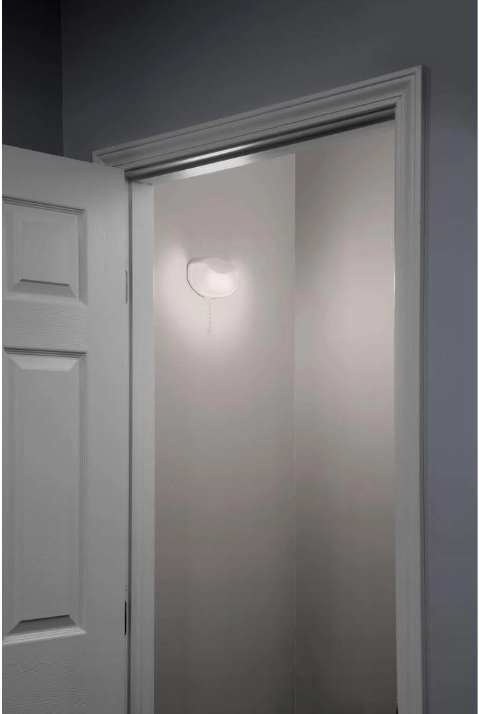 Lithonia Lighting 7 Inch Flush Mount LED Ceiling Light with Motion Sensor,120 Volts, 10 Watts, Wet Listed, 575 Lumens, White (FMMCL 840 PIR M4)
