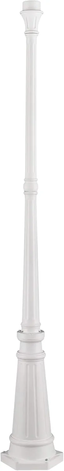 Livex Lighting 7709-03 Outdoor Cast Aluminum Post, White 74" x 9.5"