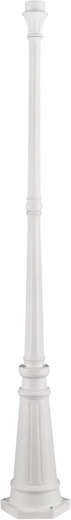 Livex Lighting 7709-03 Outdoor Cast Aluminum Post, White 74" x 9.5"