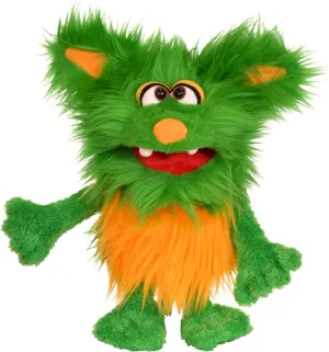 Living Puppets - Rocky The 16-Inch Green Friendly Monster, Plush Hand Puppet for Boys and Girls