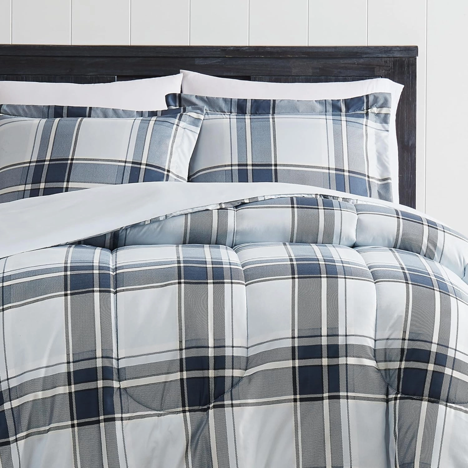 London Fog Nottingham Plaid Comforter Set Multiple Polyester 3-Piece Full/Queen Comforter Set, Plaid Themed, for Men and Women, Oeko-TEX Certified Confidence
