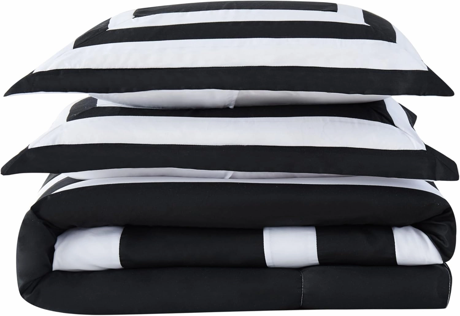London Fog Raynes Hotel Comforter Set, Full/Queen, White and Black 5