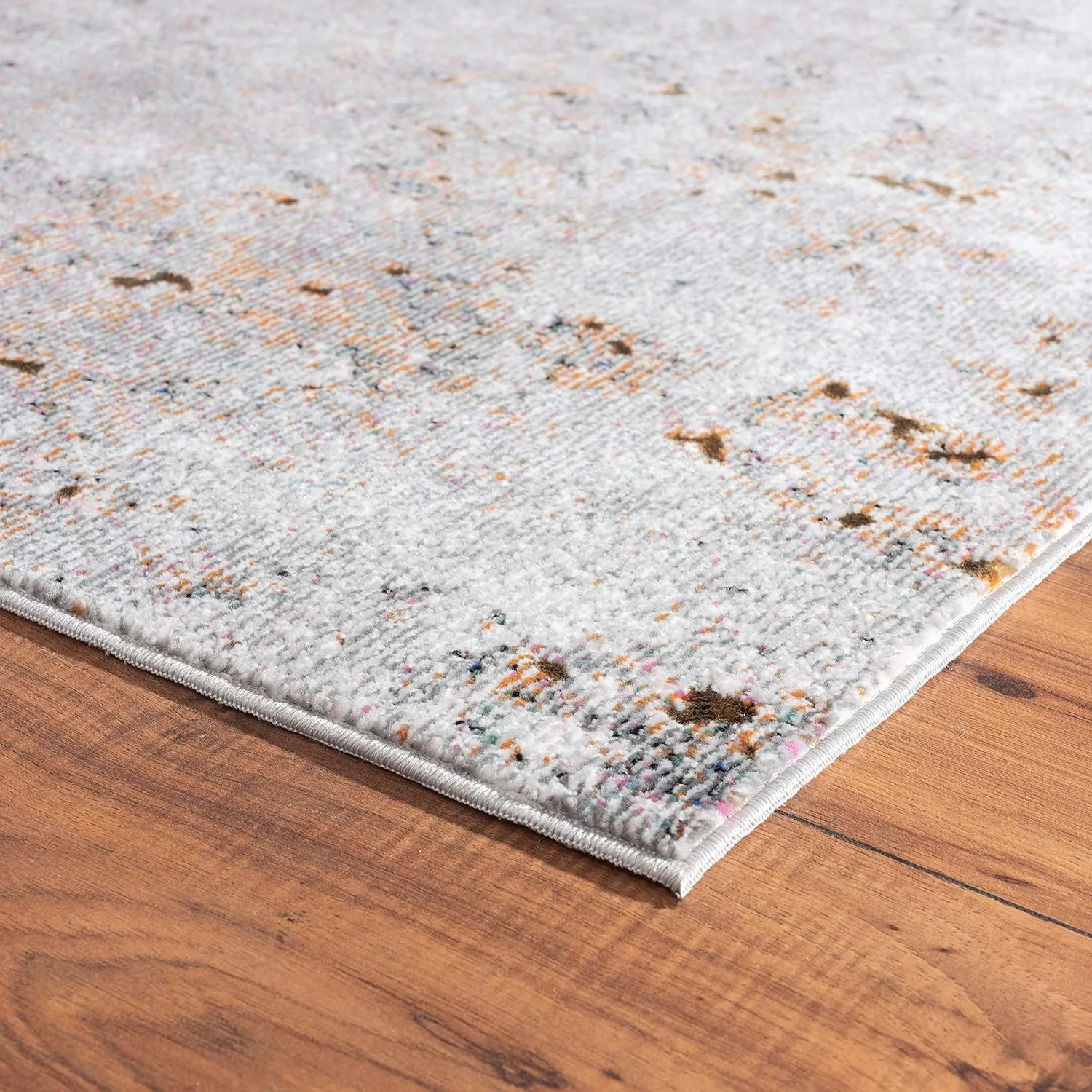 LR Home Indoor 5x8 Area Rugs for Home Decor | Turkish Rugs for Living Room, Bedroom, playroom, entryway, Office | Modern Farmhouse Boho Area Rug for Room Decor | Gray/Cream