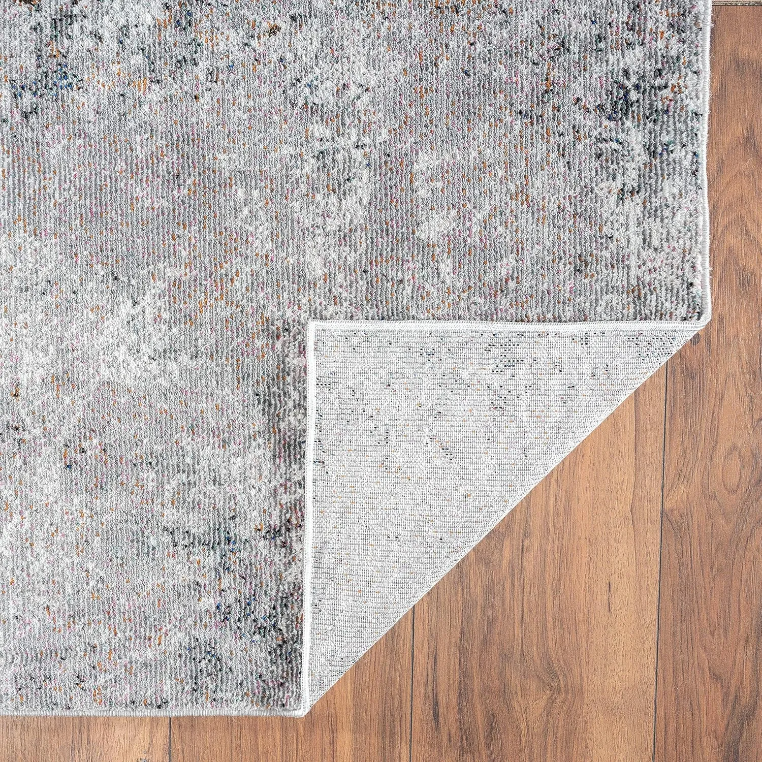 LR Home Indoor 5x8 Area Rugs for Home Decor | Turkish Rugs for Living Room, Bedroom, playroom, entryway, Office | Modern Farmhouse Boho Area Rug for Room Decor | Gray/Cream
