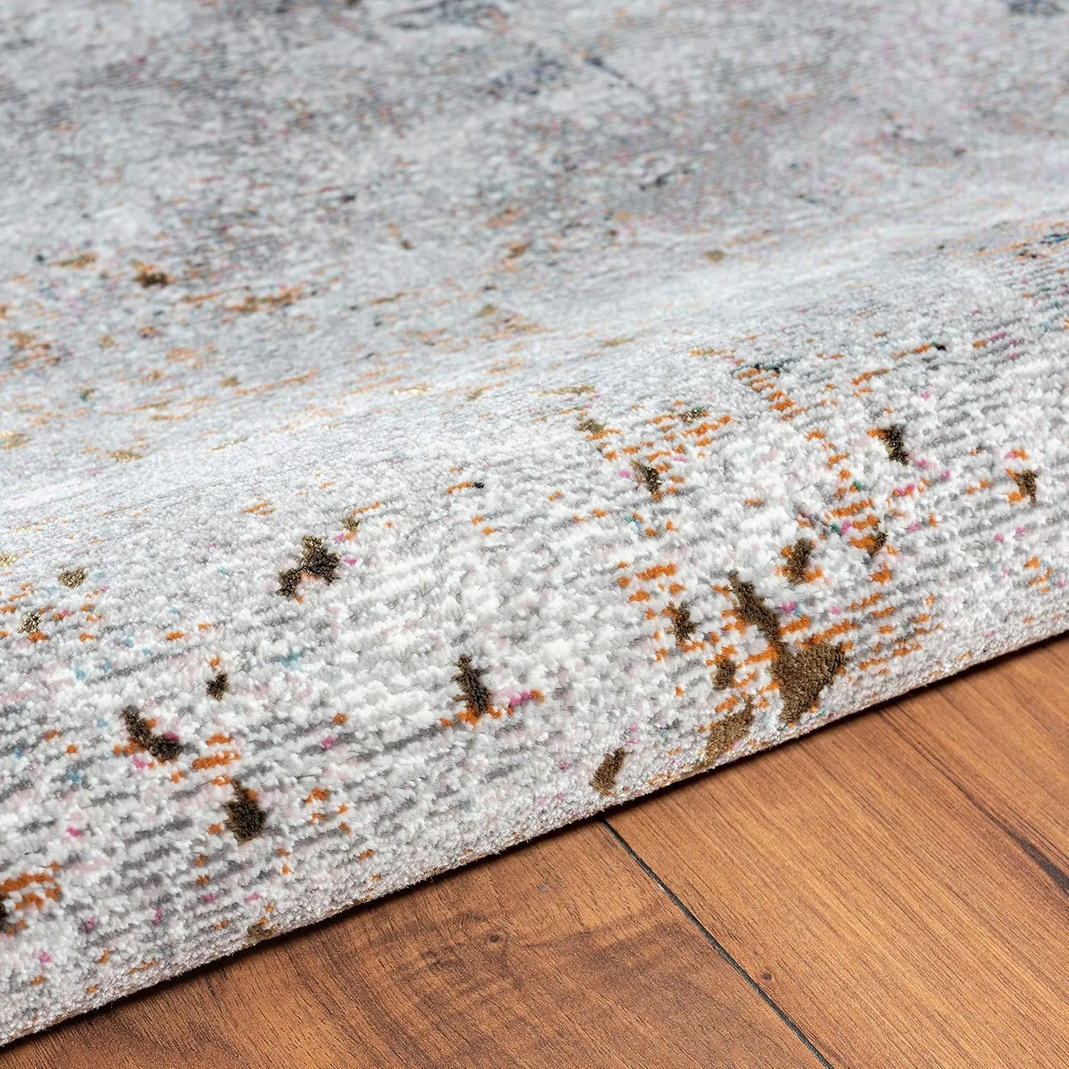 LR Home Indoor 5x8 Area Rugs for Home Decor | Turkish Rugs for Living Room, Bedroom, playroom, entryway, Office | Modern Farmhouse Boho Area Rug for Room Decor | Gray/Cream