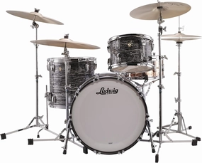 Ludwig Classic Maple Fab 22 Shell Pack - Vintage Black Oyster