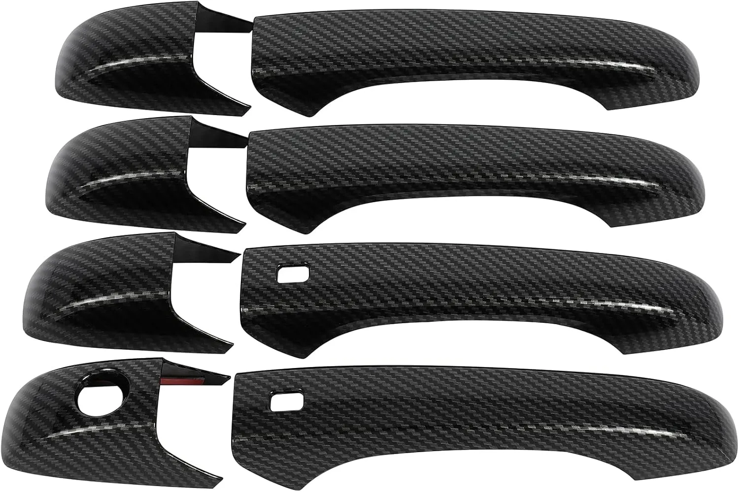 LUJUNTEC Exterior Door Handle Covers Compatible 2011-2022 For Chrysler 300, 4PCS Accessories Door Handle Covers ABS Door Handle Protector,Black