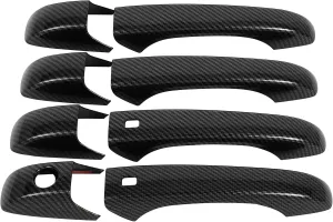LUJUNTEC Exterior Door Handle Covers Compatible 2011-2022 For Chrysler 300, 4PCS Accessories Door Handle Covers ABS Door Handle Protector,Black