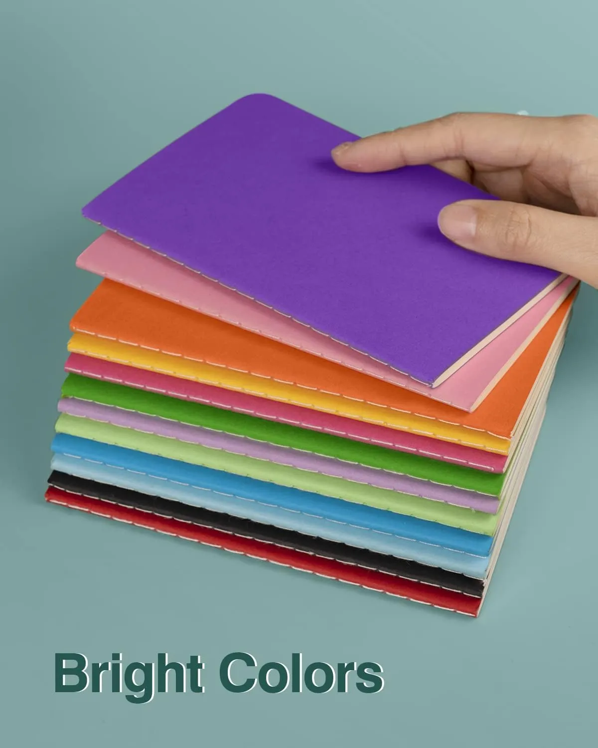 Lzerking Small Lined Notebooks Bulk 36 Pack Mini Pocket Notepads Journal Set-12 Bright Colors, 3.5 x 5.5 Inches, 30 Sheets/60 Pages, Can Be Used as Conference and Party Giveaways
