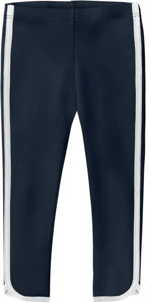 Made in USA Girls 100% Cotton Crop Capri Calf Summer for Yoga Sports Fitness Play School SPD Sensory Friendly Sensitive Skin