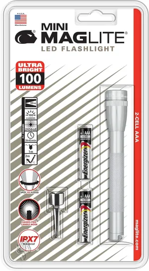Mag Instrument Mini Maglite 2aaa Led - Silver - SP32106