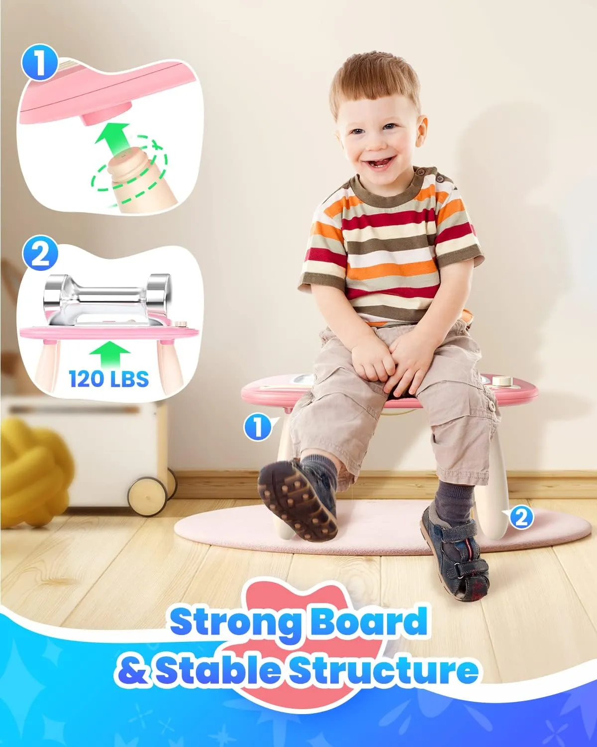 Magnetic Drawing Board, Toddler Girl Toys for 1-2 Year Old, Doodle Board Pad Learning and Educational Kids Toys for 1 2 3 Year Old Baby Girl Birthday Travel Activities - Pink