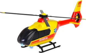 Majorette 213713002 Airbus H135 Rescue Helicopter Airbus H135 Rescue Helicopter with Sound and Light Features, Includes 2 x AAA Batteries, from 3 Years