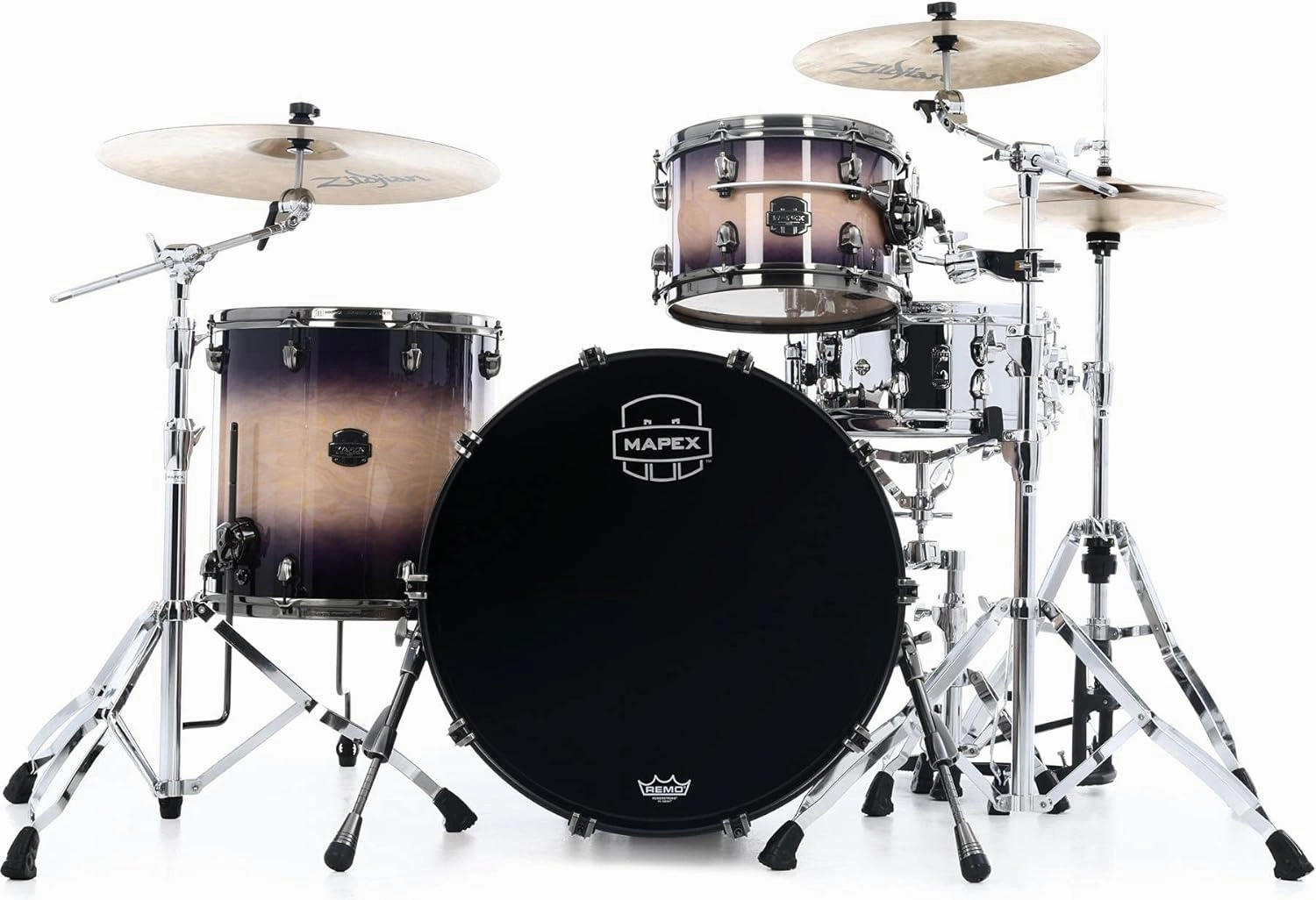 Mapex Saturn Evolution Organic Rock 3-piece Shell Pack - Hybrid - Exotic Violet Burst