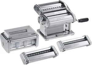 MARCATO Made in Italy Multipast 4 Piece Pasta Maker Gift Set. Includes Atlas 150 Classic Pasta Machine   ravioli   spaghetti   reginette)