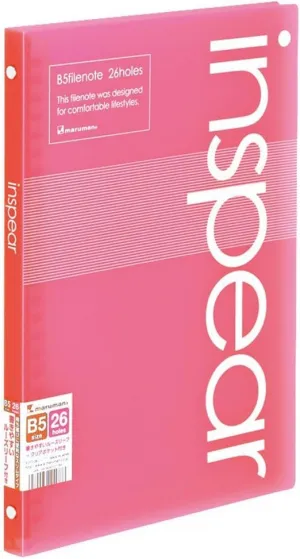 Maruman F017-08 B5 File Notebook, Inspire, Pink