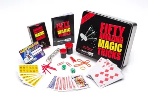 Marvin's Magic - Fifty Amazing Magic Tricks | Amazing Magic Tricks for Kids in Gift Tin | Includes Classic Card and Coin Tricks, Mind Reading, Levitation   More
