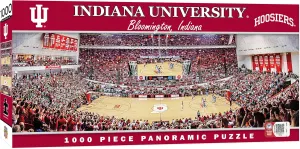 MasterPieces 1000 Piece Sports Jigsaw Puzzle - NCAA Indiana Hoosiers Basketball Court Panoramic - 13"x39"
