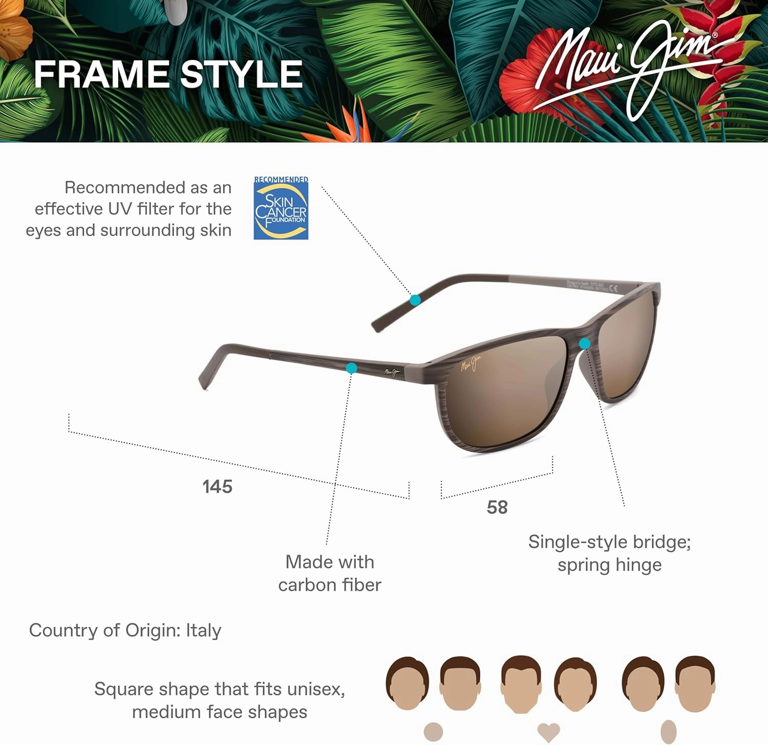 Maui Jim Men's and Women's Lele Kawa Polarized Classic Sunglasses