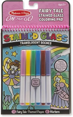 Melissa & Doug Stained Glass Coloring Pad – Fairy Tale