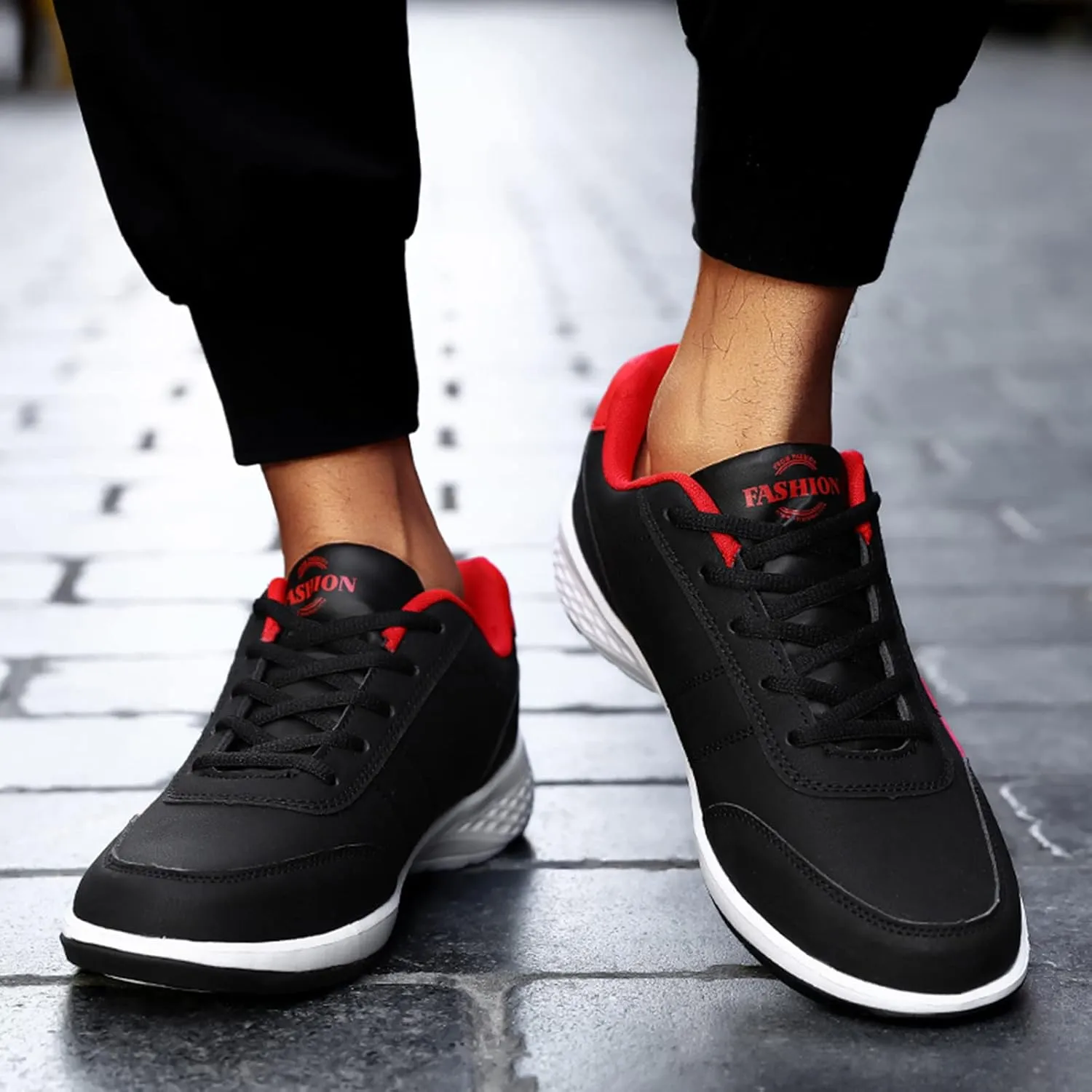 Men Wedge Heel Soft Sole Soft Sole Round Toe Breathable Running Western Shoes Fashion Mens Suede Classic Sneaker