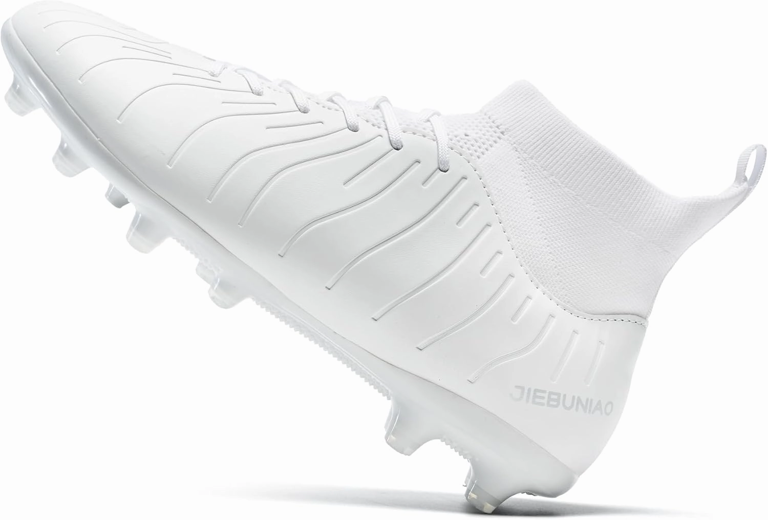 Men's Women's Soccer Shoes High-Tops Lace-Up Non-Slip Spikes Outdoor Sports Athletic Football Cleats