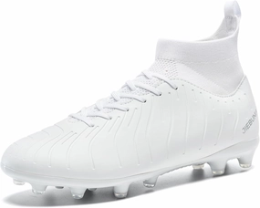 Men's Women's Soccer Shoes High-Tops Lace-Up Non-Slip Spikes Outdoor Sports Athletic Football Cleats