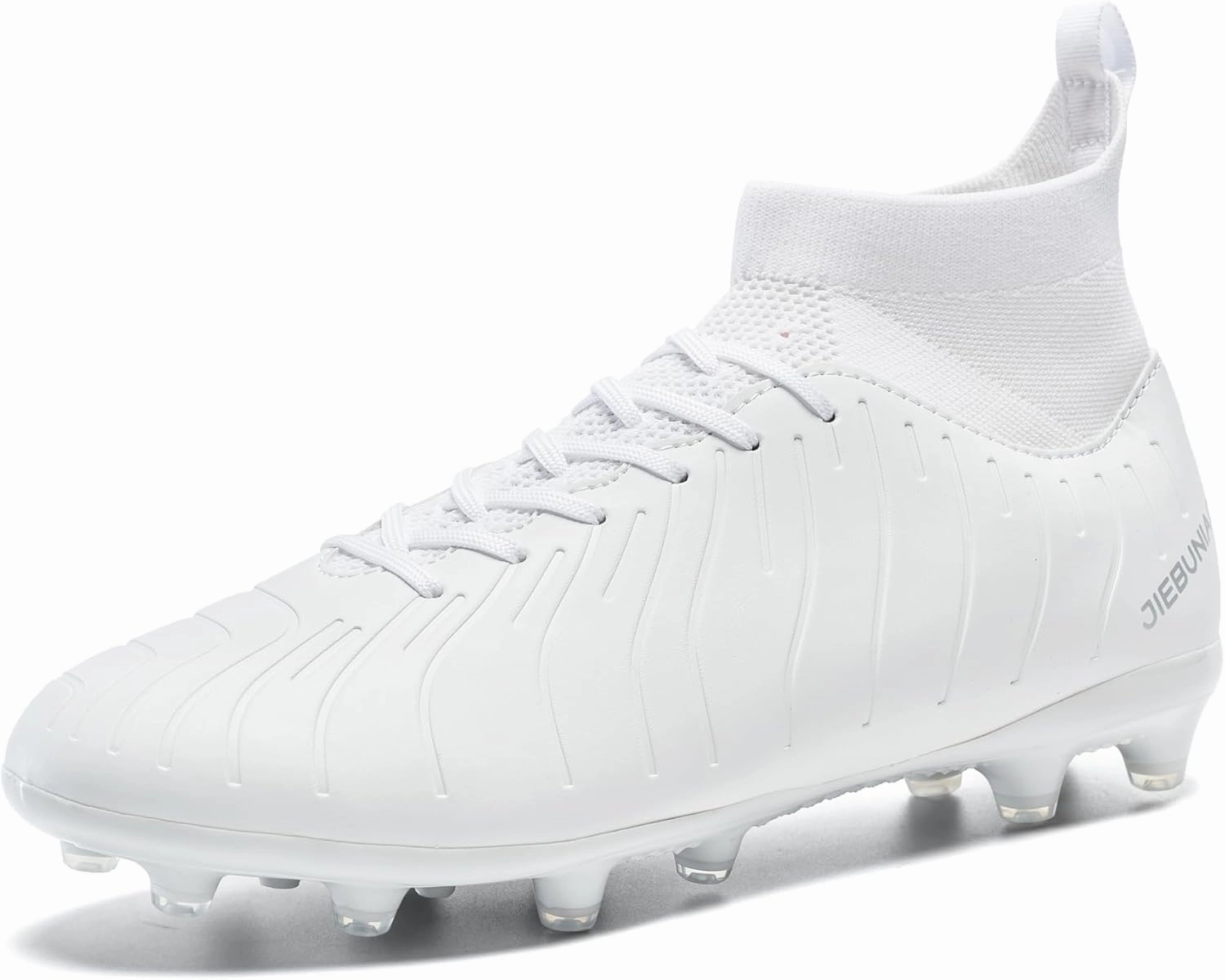 Men's Women's Soccer Shoes High-Tops Lace-Up Non-Slip Spikes Outdoor Sports Athletic Football Cleats
