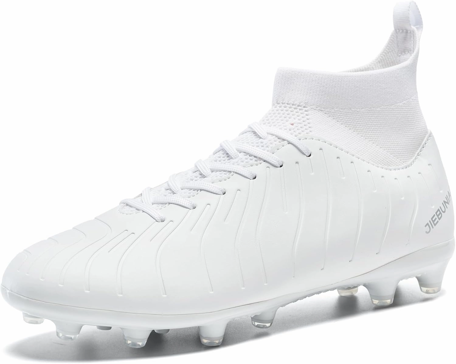 Men's Women's Soccer Shoes High-Tops Lace-Up Non-Slip Spikes Outdoor Sports Athletic Football Cleats