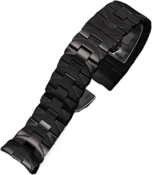 Men's Business Stainless Steel Watch Strap Accessories Wristband 24mm Accessories With Tool Quick Release