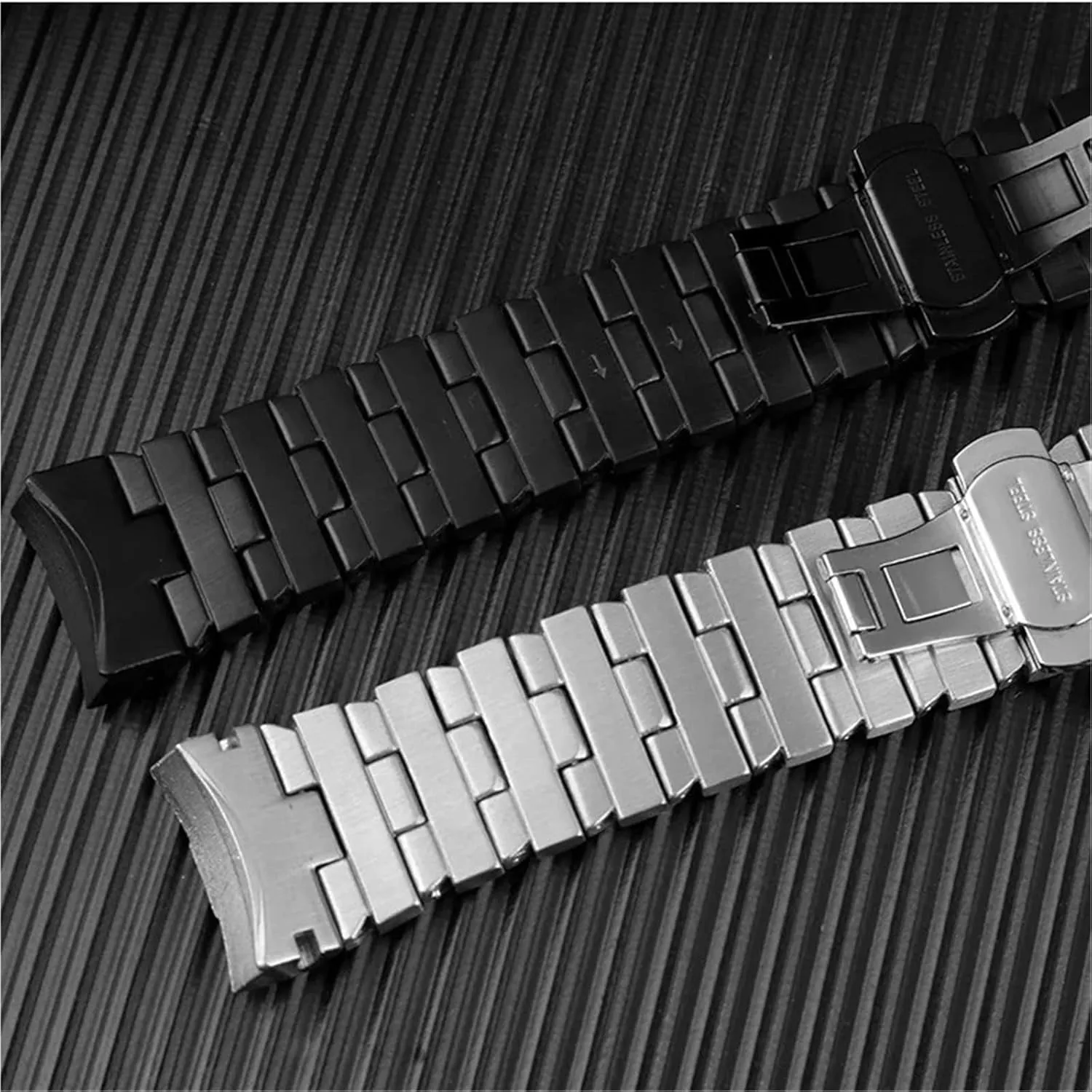Men's Business Stainless Steel Watch Strap Accessories Wristband 24mm Accessories With Tool Quick Release