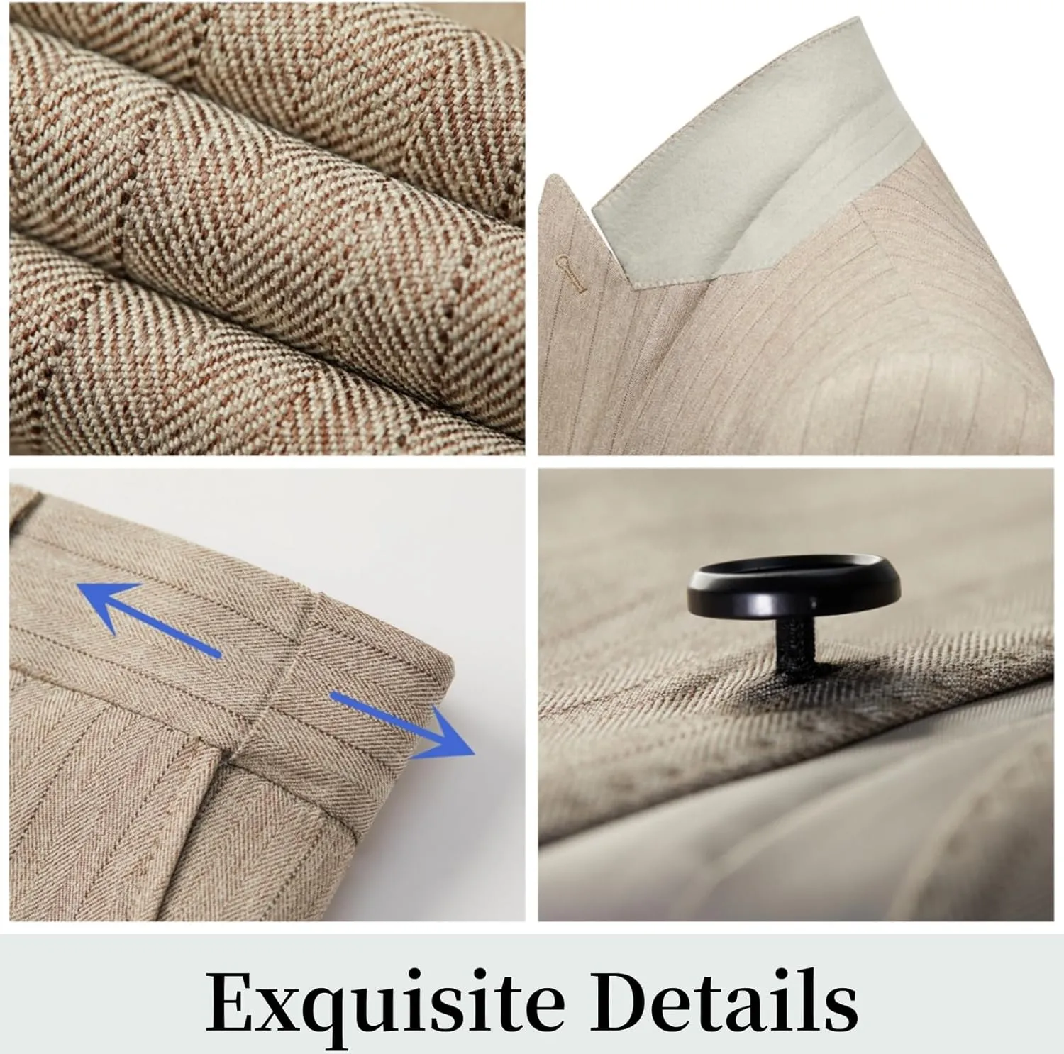 Men's Classic Stripe Suit 3 Piece Elegant Business Suit Two Button Wedding Prom Tuxedo Jacket Vest & Pants 2025