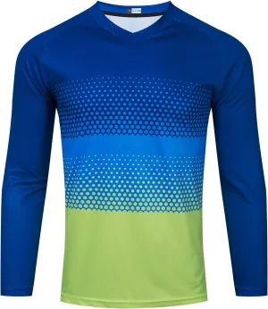 Men's Mountain Bike Jersey Long Sleeve Off-Road Clothing Downhill&Motocross Shirts Breathable/Moisture-Wicking Tops