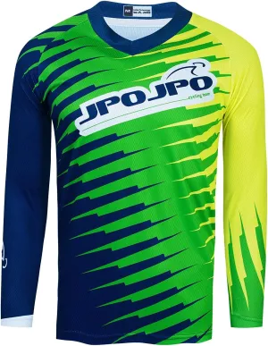 Men's Mountain Bike Jersey Long Sleeve Off-Road Clothing Downhill&Motocross Shirts Breathable/Moisture-Wicking Tops