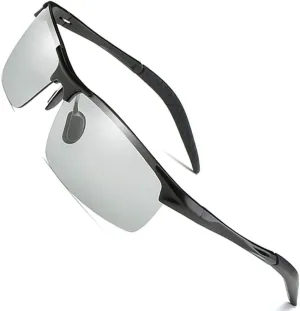 Men's Photochromic Polarized UV400 Sunglasses for Outdoor Fishing Golf Beach Baseball Sports