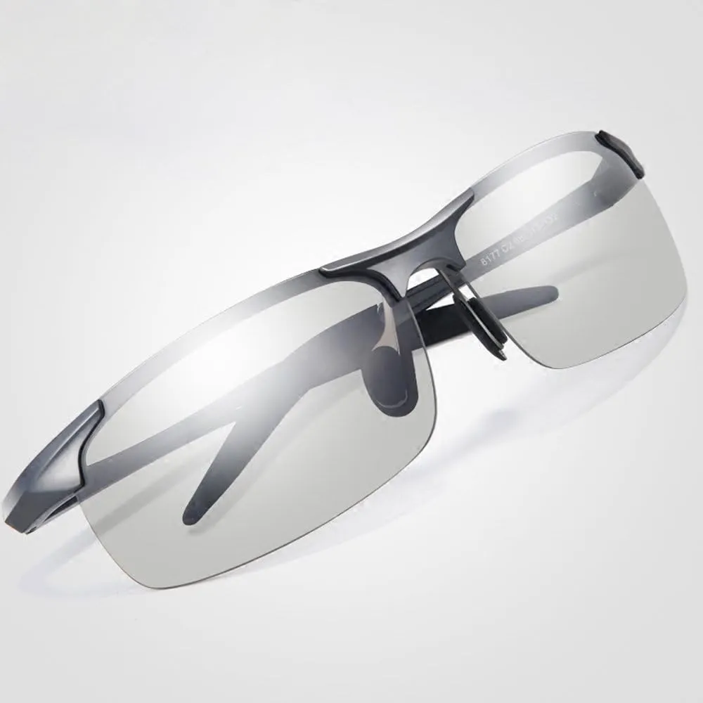 Men's Photochromic Polarized UV400 Sunglasses for Outdoor Fishing Golf Beach Baseball Sports