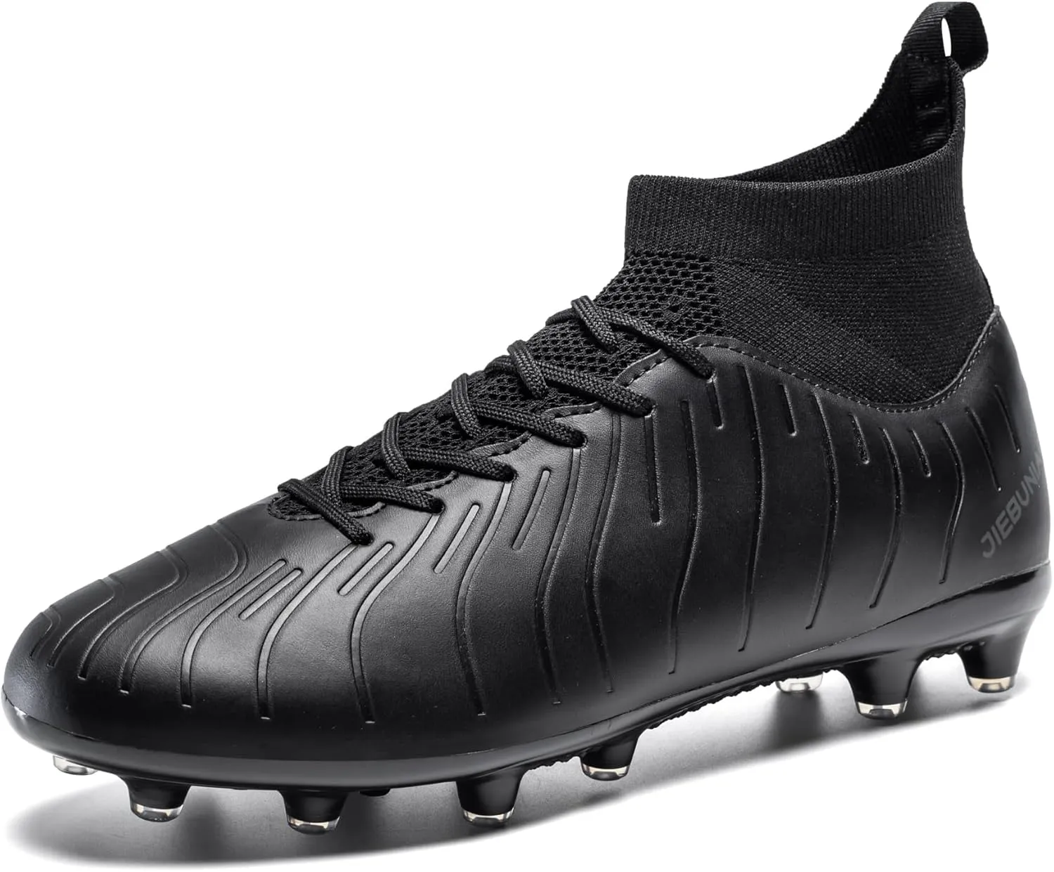 Men's Women's Soccer Shoes High-Tops Lace-Up Non-Slip Spikes Outdoor Sports Athletic Football Cleats