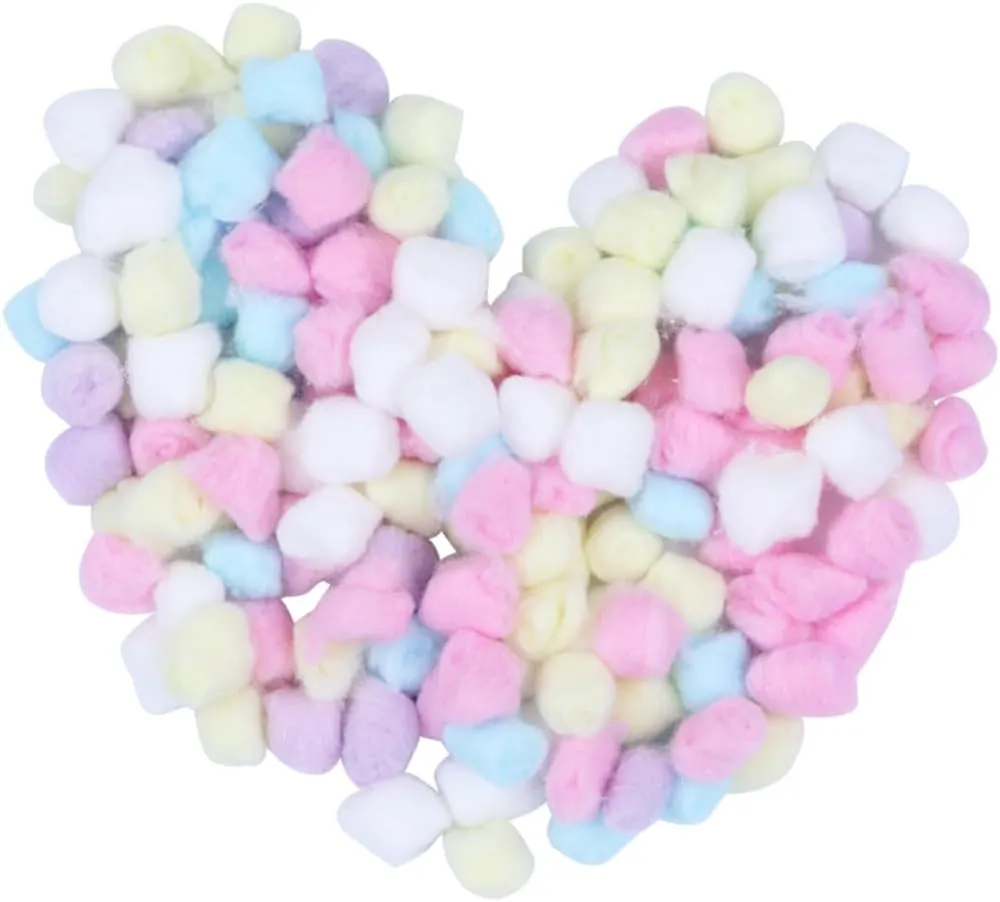 MERRYHAPY Pure Cotton Face Wash Cotton Balls 500g Bulk Soft and Absorbent Reusable Makeup Removal Pads