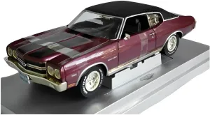 Metal Car Model 1:18 for Chevrolet 1970 Alloy Model Classic Muscle Car Hobby Collection Souvenirs Die Cast Vehicles