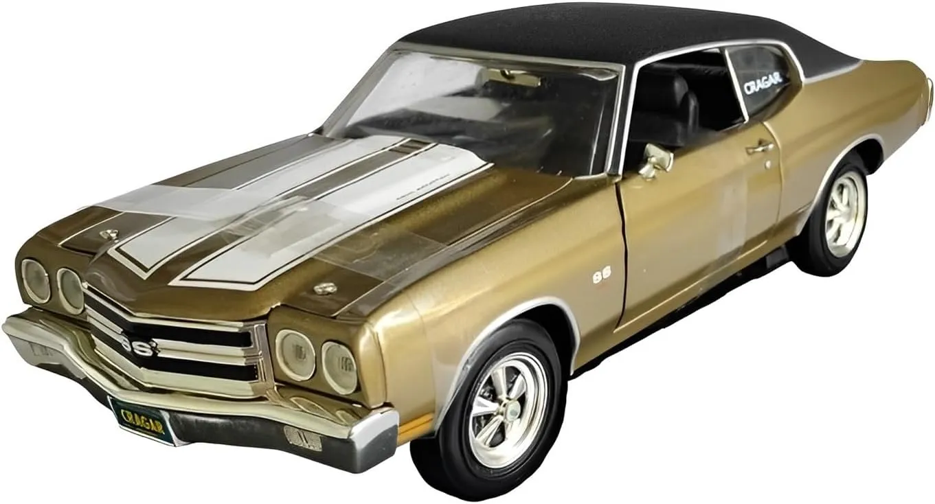 Metal Car Model 1:18 for Chevrolet 1970 Classic Retro Car Model Alloy Vehicles Adult Collector Souvenir Die Cast Vehicles