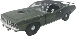 Metal Car Model 1:18 for Plymouth Barracuda 1971 Muscle Car Simulation Vehicles Model Collection Alloy Static Display Die Cast Vehicles