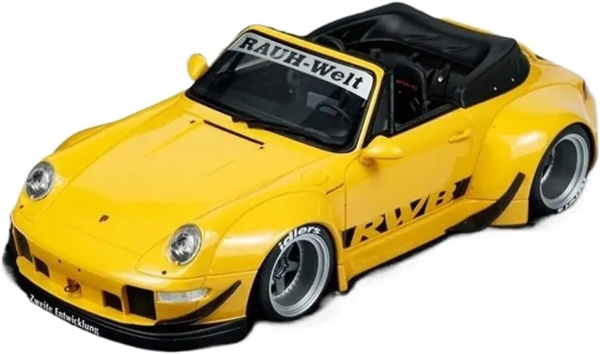 Metal Car Model 1:18 for Porsche RWB Bodykit Nohra 2023 Simulation Resin Model Fans Collection Home Decoration Die Cast Vehicles