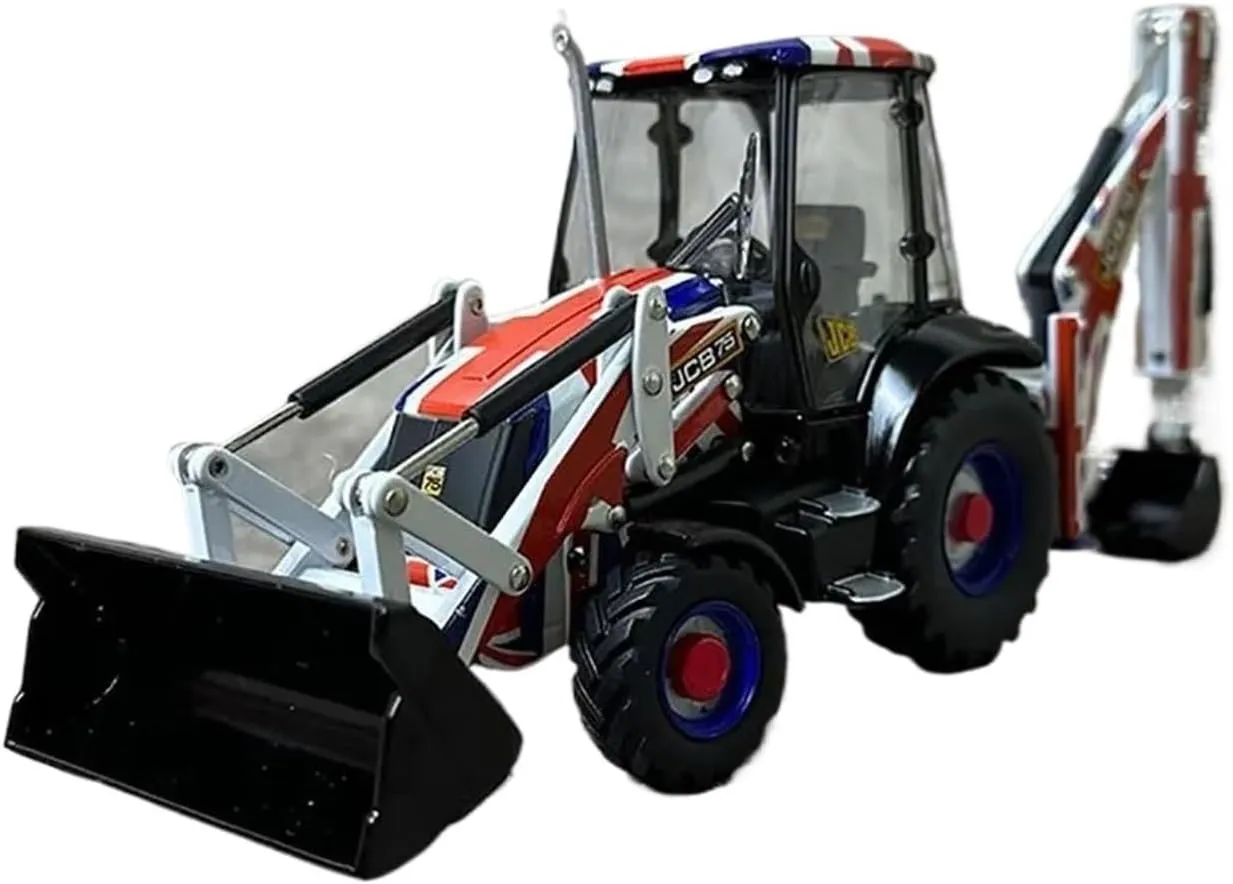 Metal Car Model 1:32 for 3CX Excavator Loader Car Model Edition Emulation Alloy Vehicle Collection Die Cast Vehicles