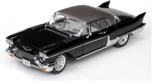 Metal Die Cast Toy Cars 1 18 for Cadillac Black 1957 Die-cast Replica Alloy Car Model Unique Shape Desktop Decoration for Home Or Office Décor