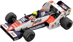 Metal Toy Vehicle 1984 for Toleman TG183B #19 Brazil Senna 1:43 Alloy Rally Car Simulation Collectible Toys Scale Vehicles