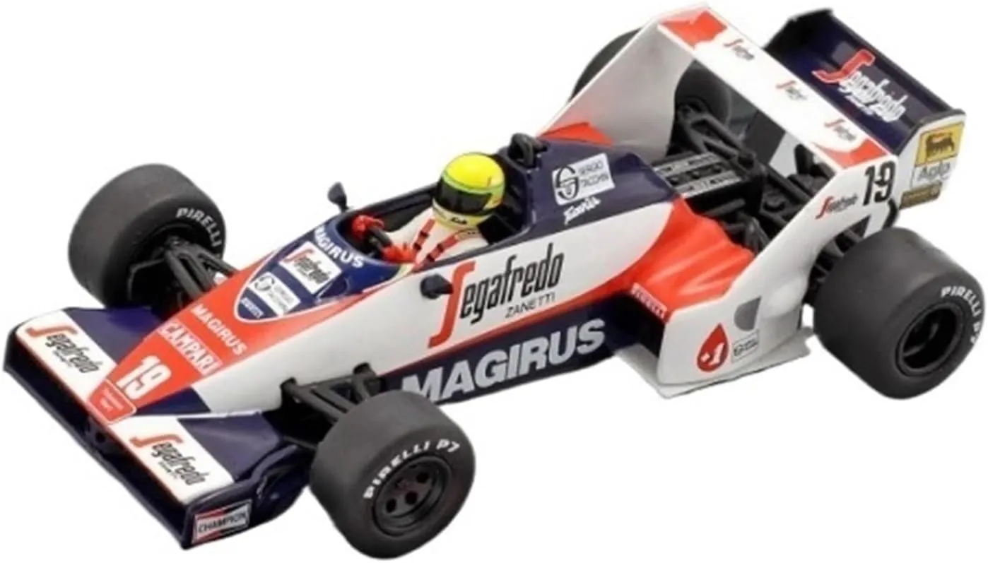 Metal Toy Vehicle 1984 for Toleman TG183B #19 Brazil Senna 1:43 Alloy Rally Car Simulation Collectible Toys Scale Vehicles