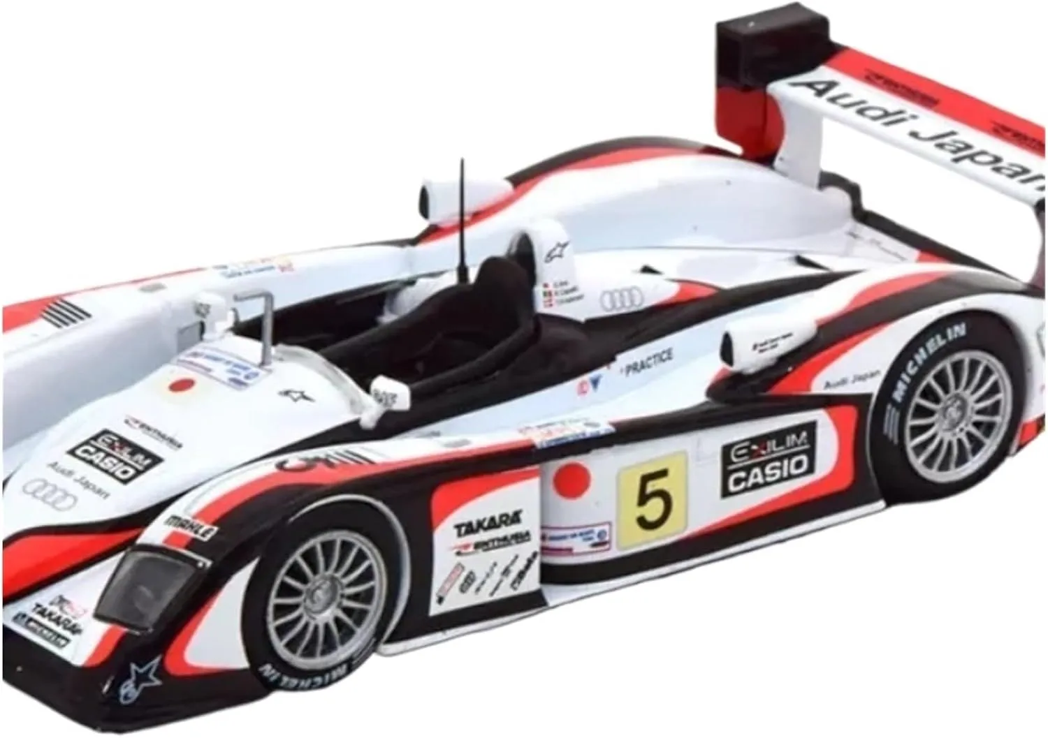 Metal Toy Vehicle Alloy for Audi R8 Le Mans Champion Car 1/43 2004 Simulation Rally Car Model Collection Toys Scale Vehicles