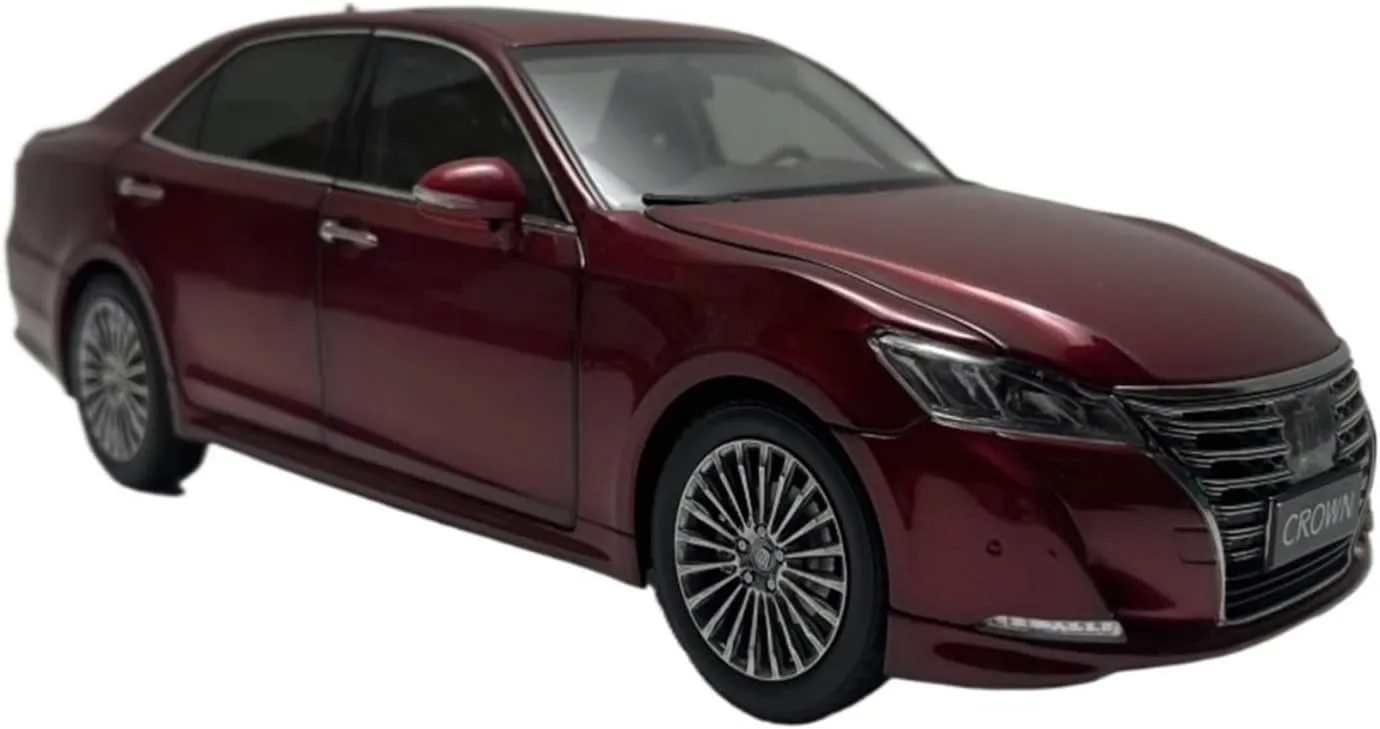 Metal Vehicles Toys 1/18 for FAW Toyota Crown 14th Generation 2015 Alloy Car Model Entryway Display Collection Home Or Office Décor
