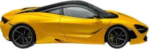 Metal Vehicles Toys 1:18 Scale for McLaren 720S Sports Car Model Simulation Metal Mini Vehicle Display Stand Decoration Home Or Office Décor